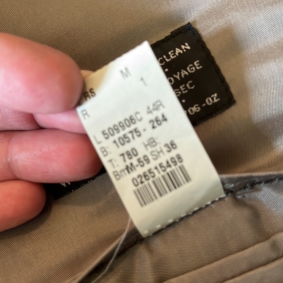 CALVIN KLEIN Size 42 Lightwgt 100% Wool YearRound Classic Blazer Tan/Blue Micro - Picture 10 of 15